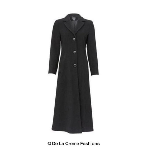 Single Breasted Long Winter Coat - Coats & Jackets