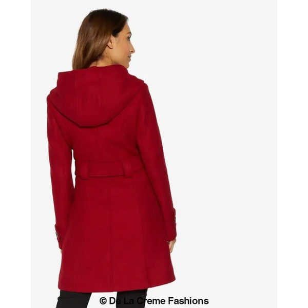 Slim Fit Shawl Hooded Coat - Coats & Jackets