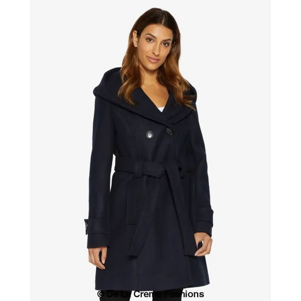 Slim Fit Shawl Hooded Coat - Coats & Jackets