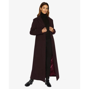 Slim Fit Wool Blend Longline Maxi Coat (1816) - Coats &