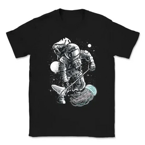 Space Fishing Unisex T-Shirt - Cotton - Epic Fashion UKAllClothingCotton