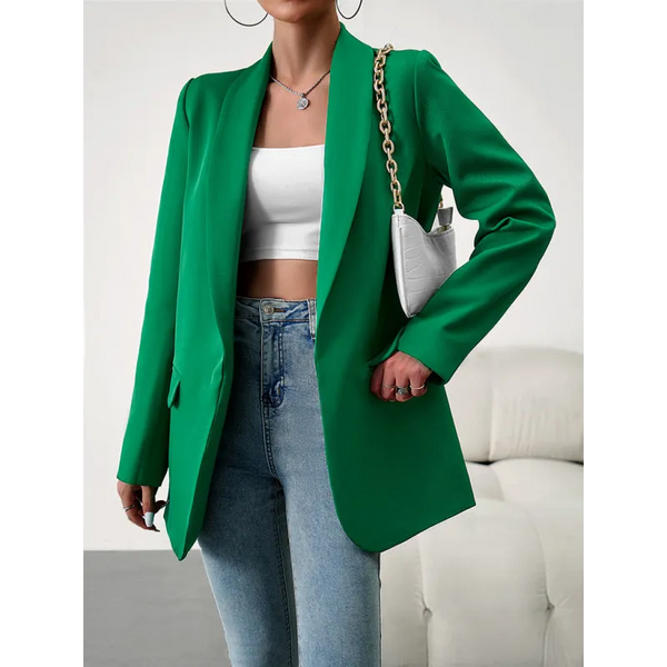 Temperament commuter lapel ladies blazer - Green / S - Coats