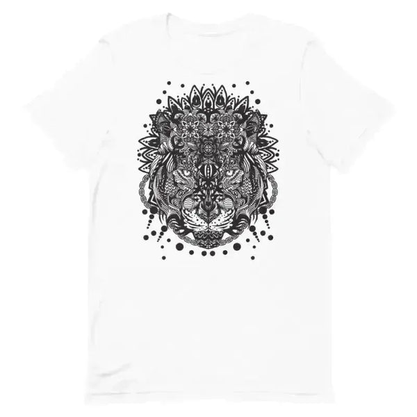 Tiger Mandala Unisex T-Shirt Crew Neck Cotton - Epic Fashion UKAllClothingCotton