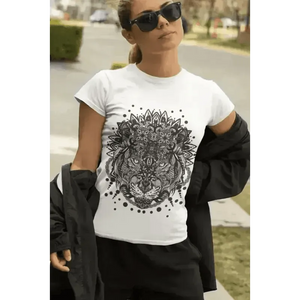 Tiger Mandala Unisex T-Shirt Crew Neck Cotton - Epic Fashion UKAllClothingT-Shirt