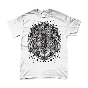 Tiger Mandala Unisex T-Shirt Crew Neck Cotton - Epic Fashion UKAllClothingT-Shirt