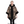 Women’s Camo Print Fur Trim Hooded Cape - Coats & Jackets
