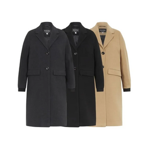 Women’s Wool Blend Winter Warm Knee Length Coat - Coats &