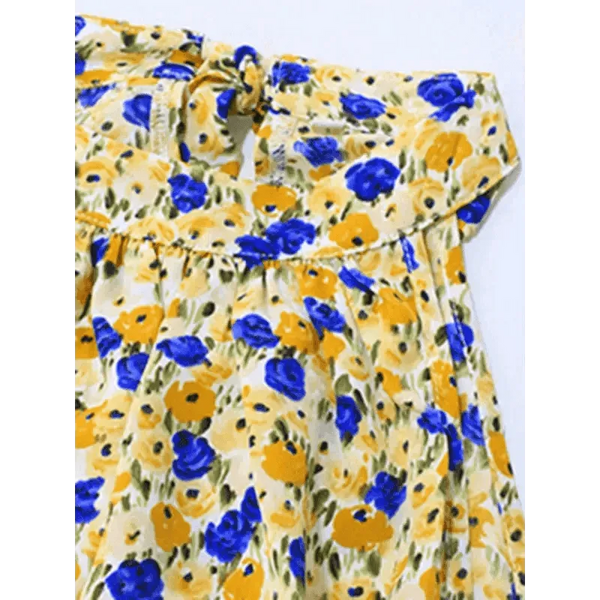 Women's Cotton Printed Halter Mini Dress - Epic Fashion UKAllDressDresses