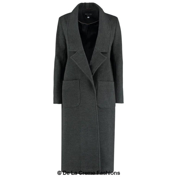 Women’s Faux Wool Wrap Coat - Coats & Jackets