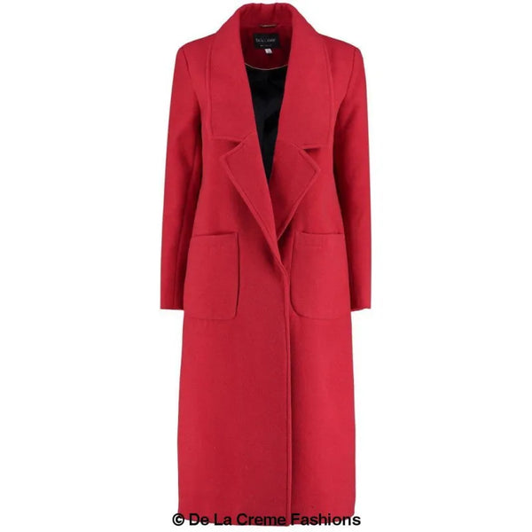 Women’s Faux Wool Wrap Coat - Coats & Jackets