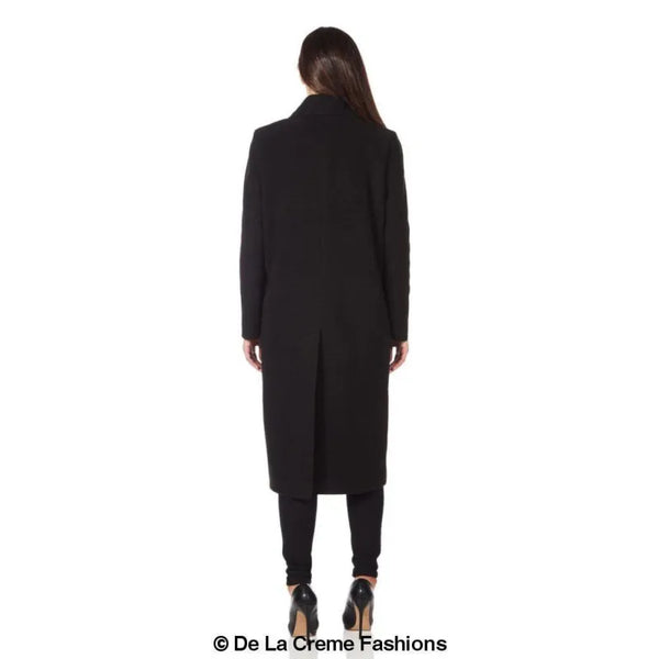 Women’s Faux Wool Wrap Coat - Coats & Jackets