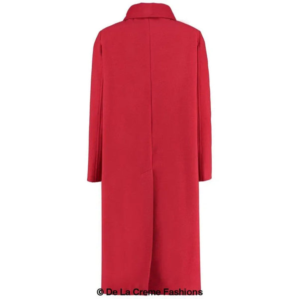Women’s Faux Wool Wrap Coat - Coats & Jackets