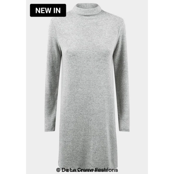 Women’s Grey Soft Fleece Jumper Dress - Dresses