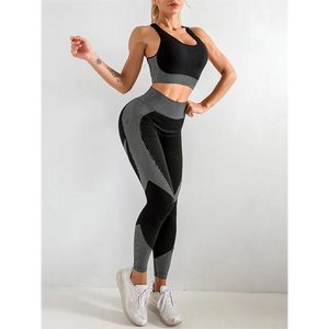 Women’s Halter Neck Yoga Tank Top + High Waist Tight Pants