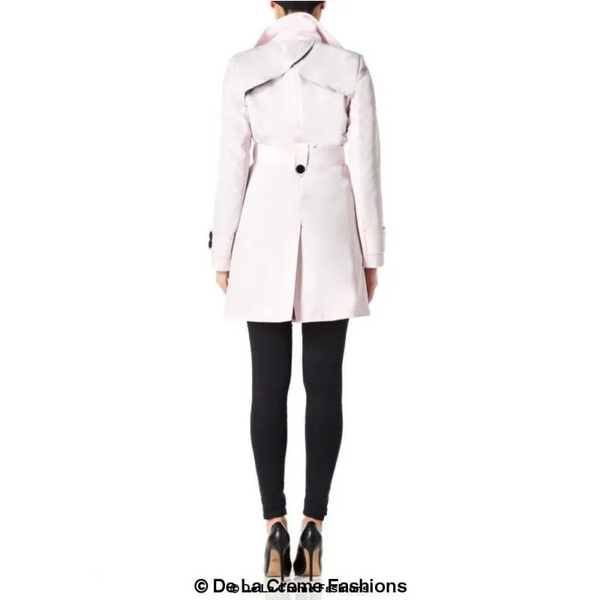 Women’s Mid Length Belted Mac Coat - Coats & Jackets