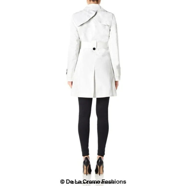 Women’s Mid Length Belted Mac Coat - Coats & Jackets
