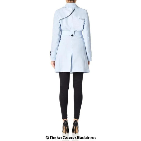 Women’s Mid Length Belted Mac Coat - Coats & Jackets