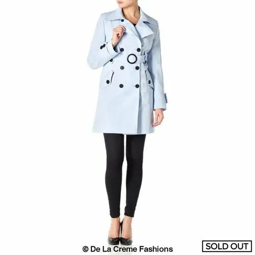 Women’s Mid Length Belted Mac Coat - UK 10/EU 38/US 6 /