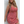 Women’s Plus Size Floral Slit Sling Short Dress - Red / L