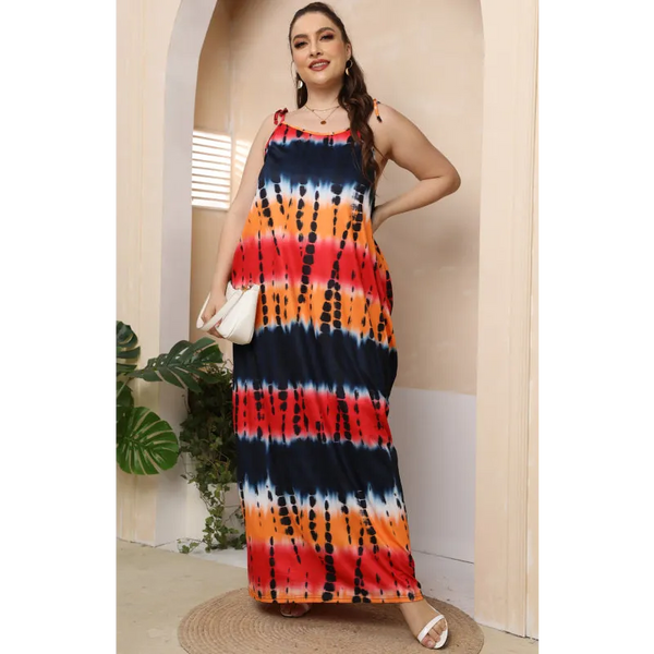 Women’s Plus Size Sleeveless Long Dress