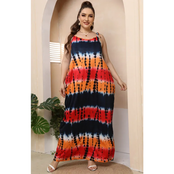 Women’s Plus Size Sleeveless Long Dress