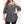 Women’s Plus Size V-neck Cold-shoulder Knit Top - Grey / L