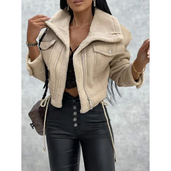 Women’s short zipper jacket top - Coats & Jackets