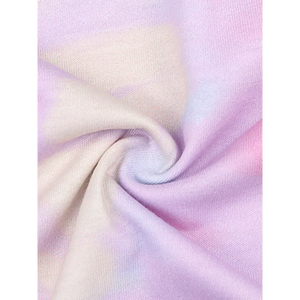 Women’s Tie Dye Printed Long Sleeve Loose Casual Top - Tops
