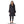 Womens Wool Blend Faux Fur Trim Midi Coat - Coats & Jackets