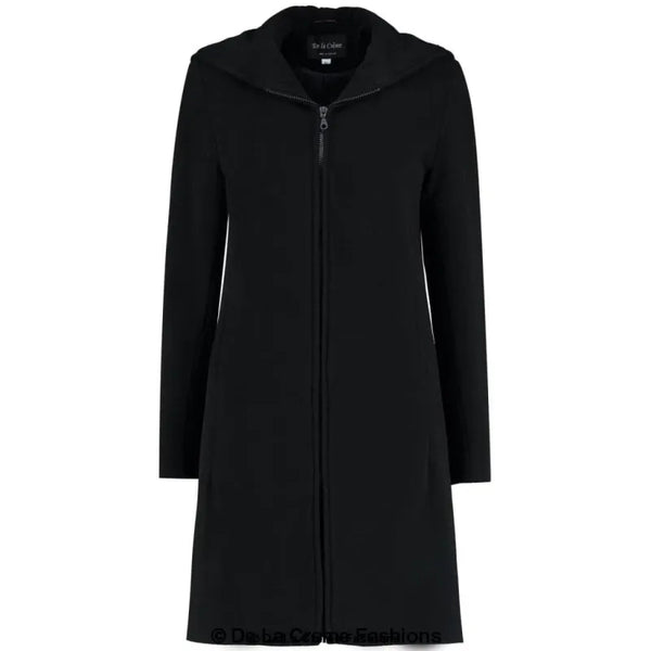 Women’s Wool Blend Hooded Zip Coat - Coats & Jackets