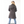 Womens Wool Feel Double Breasted Hooded Coat - Jackets &