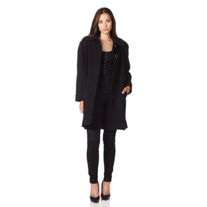 Wool and Cashmere Blend Swing Coat - Coats & Jackets