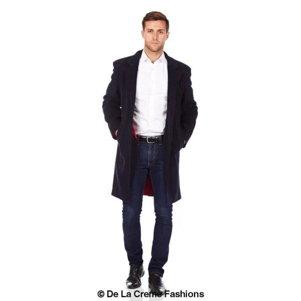 Wool & Cashmere Blend Formal Security Overcoat - Coats