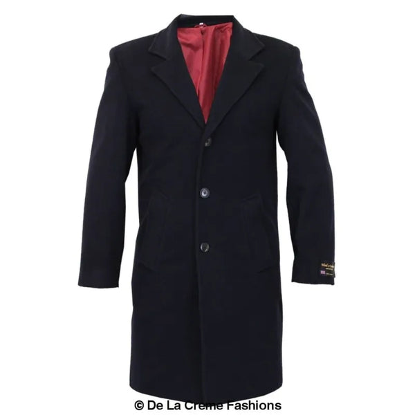 Wool & Cashmere Blend Formal Security Overcoat - Coats