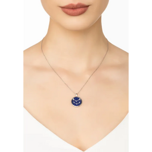Zodiac Lapis Lazuli Gemstone Star Constellation Pendant