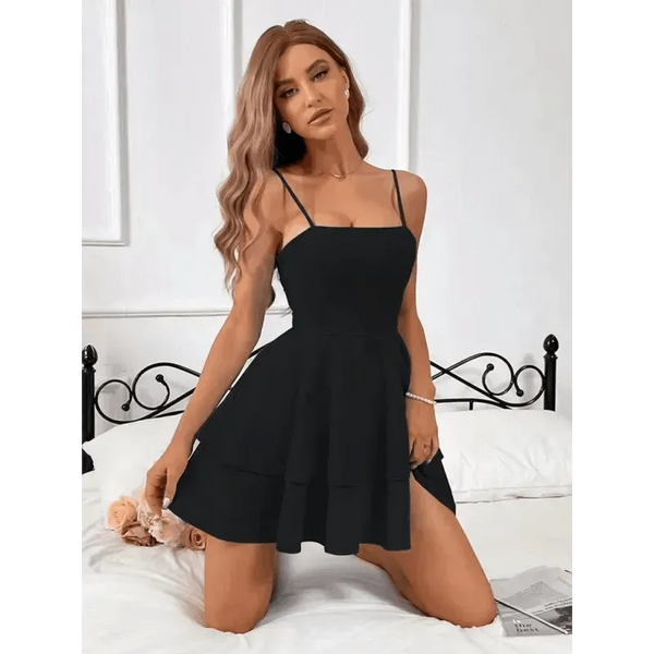 Backless Bow Knot Strap Short Skirt Sexy Sling Dress - Epic Fashion UKAllDressWomen