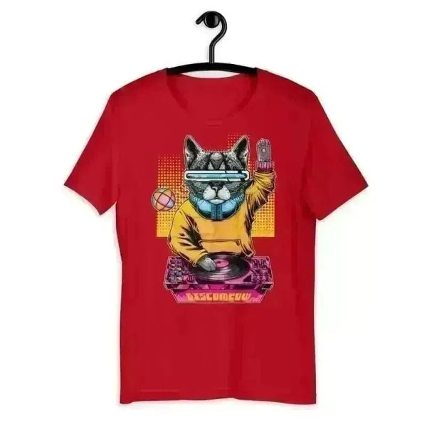 Disco Cat T-Shirt - Epic Fashion UKAllCotton T-ShirtCrew Neck Cotton T-Shirt