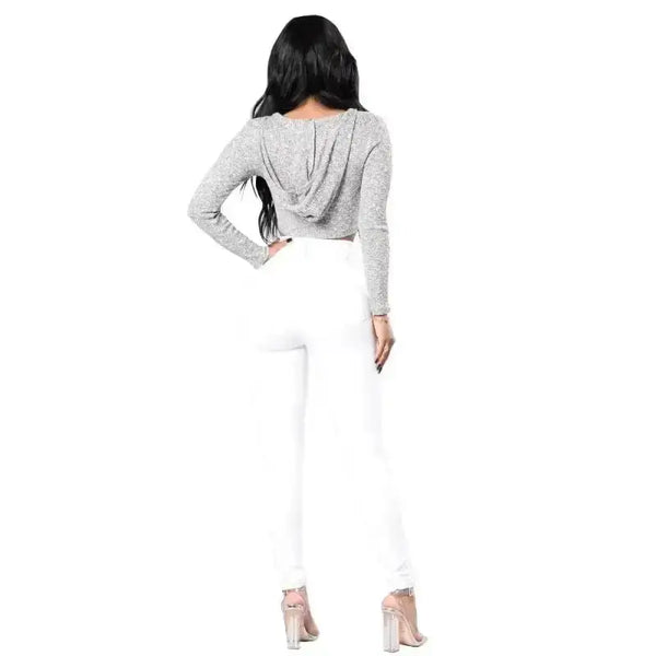 High Waisted-Rise Stretch Skinny Jeans - Epic Fashion UKAllArmBottoms