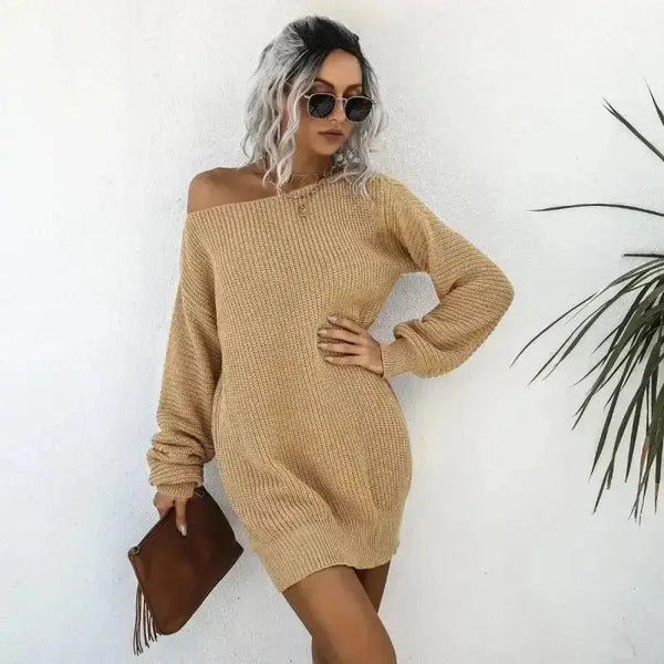 Women's Pullover Sweater Dress - Epic Fashion UKAllArmDress shirt